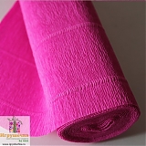 Розовая гофрированная бумага 2,5м